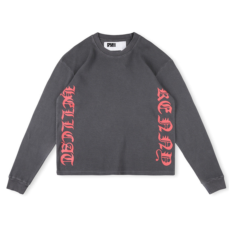 Sp5der Hellcat Kenny Thermal Long-Sleeve Shirt – Grey Premium Streetwear