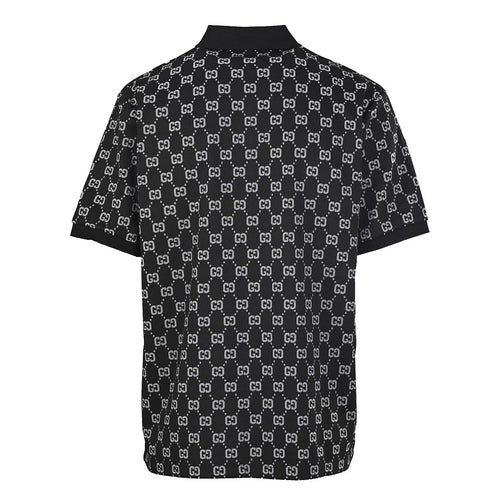 Gucci All-Over Print Short-Sleeve Polo Shirt
